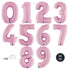 Pastel Pink Number 0 Balloons | 40 INCH