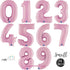Pastel Pink Number 0 Balloons | 14 INCH