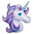 Pastel Purples Unicorn Head Balloon | 33 INCH