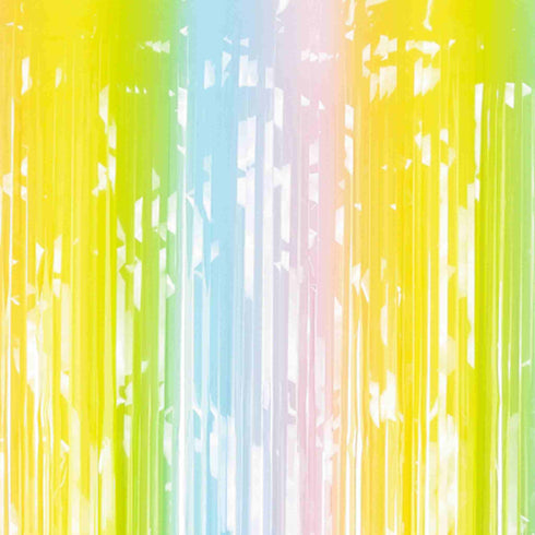 Rainbow Curtain Foil Fringe | 3' x 6.5'