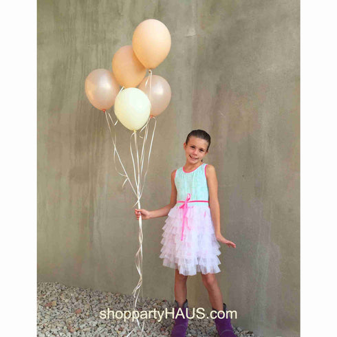 Peach Ombre Latex Balloon Bouquet | 11 INCH | Package 12