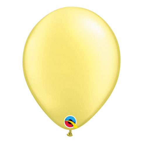 Pearl Lemon Chiffon Latex Balloons | 5 Inch | Qualatex