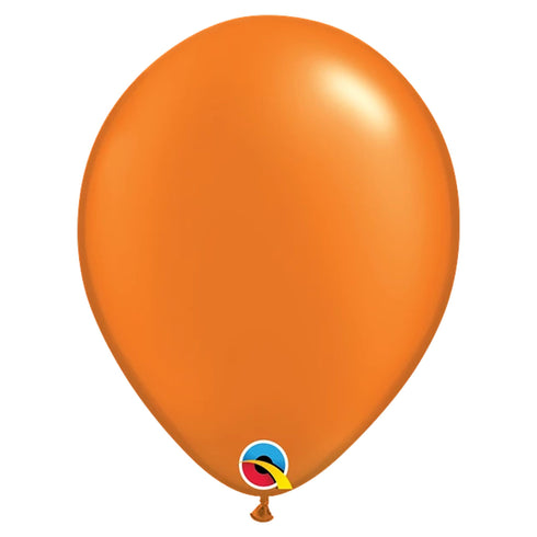 Pearl Mandarin Orange | 11 INCH | Qualatex Latex Balloons | Package 10