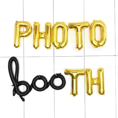 Photo Booth Halloween Balloon Banner Kit