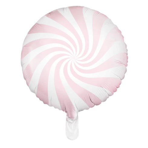 Pink and White Candy Swirl Balloon | 14 INCH