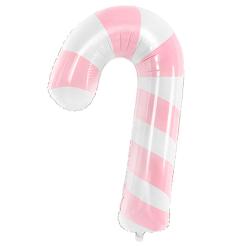 Pink Candy Cane Foil Balloon | 32 INCH