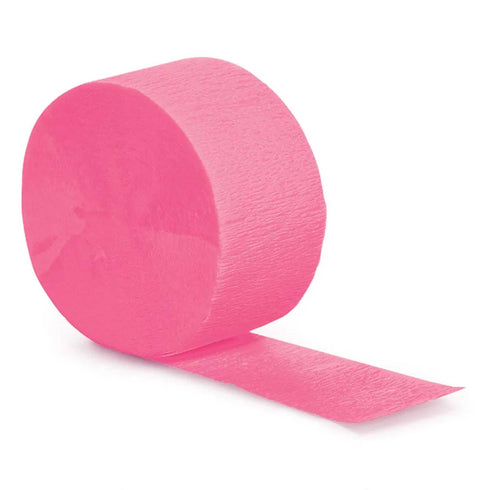 Pink Crepe Paper Party Streamers | 81'
