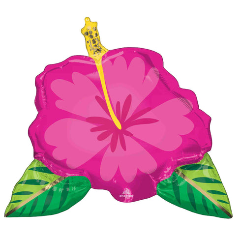 Pink Hibiscus Tropical Flower Balloons | 27 INCH