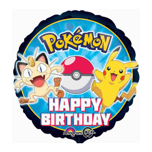 Pokemon Happy Birthday Foil Balloons l 18 INCH l Pokeball