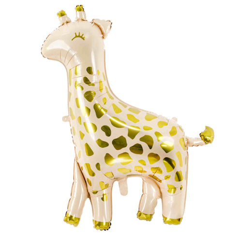 Pretty Metallic Gold Giraffe Balloon | 40 INCH