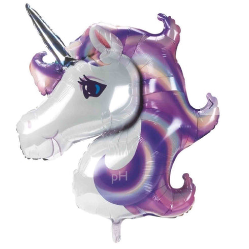 Pastel Purples Unicorn Head Balloon | 33 INCH