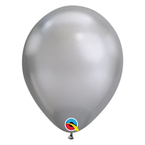 Silver Chrome Latex Balloons | 11 INCH | Qualatex