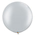Silver Metallic Latex Balloons | 30 Inch | Qualatex