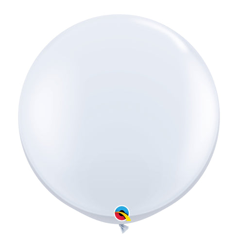 White | 36 INCH | Qualatex Latex Balloons | Each