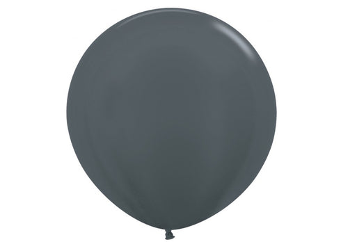 Graphite Metallic Latex Balloons | 5 INCH | Package 10