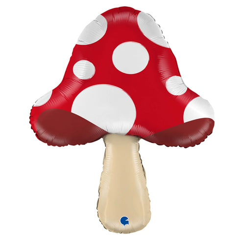 Red Toadstool Mushroom Balloons | 26 INCH