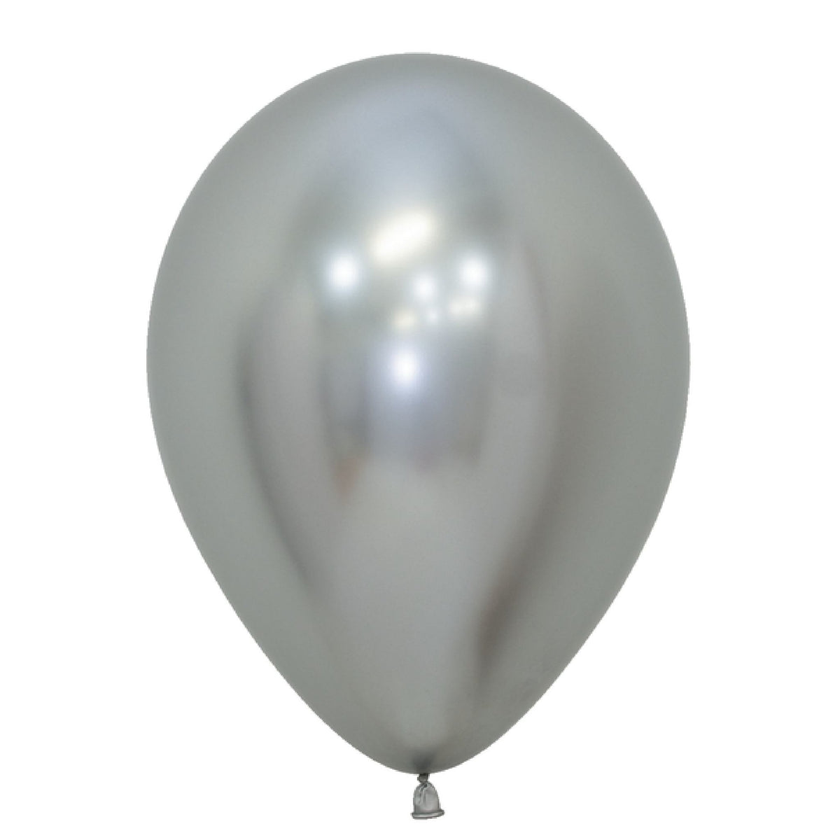 12 Inch Reflex Silver Latex Balloons