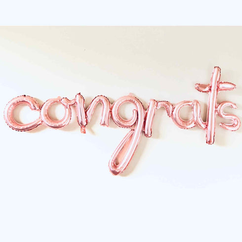 Congrats Foil Balloons | Rose Gold | 56 INCH