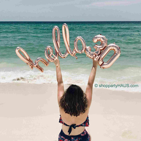 Hello 30 Foil Balloons | Rose Gold | Gold | Silver