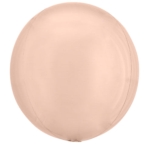 Metallic Rose Gold Orbz Balloon | 16 INCH