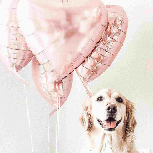 Heart Foil Balloons | Rose Gold Metallic | 18 Inch