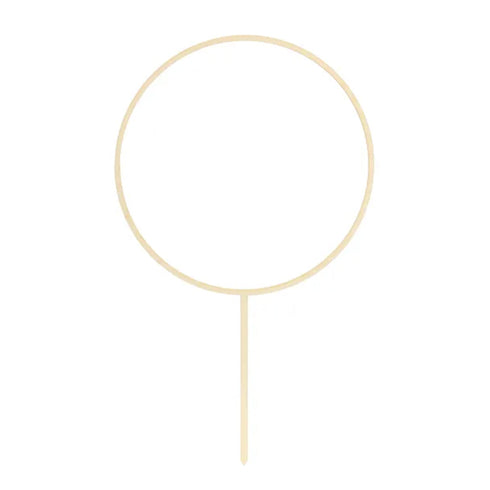 Round Hoop Cake Topper | Natural Wood | 9.5 INCH