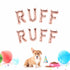 RUFF RUFF Letter Balloon Banner | Small 16 INCH | Various Colors