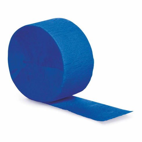 Sapphire Blue Crepe Paper Party Streamers | 81'