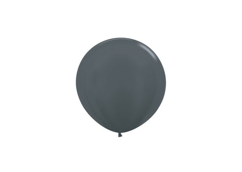 Graphite Metallic Latex Balloons | 5 INCH | Package 10