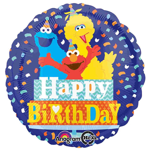 Sesame Street Balloon | 18 Inch | Happy Birthday