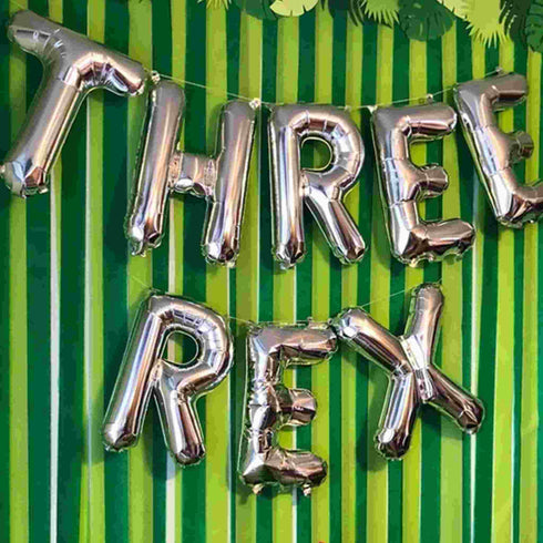 Three Rex Letter Balloons