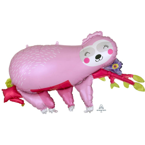 Pink Sloth Balloon | 37 INCH