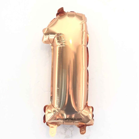 Gold Number 1 Balloons | 14 INCH