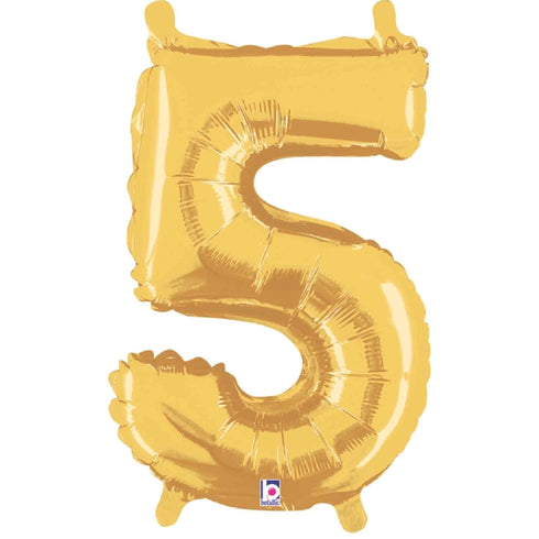 14 INCH | Gold Number Balloons