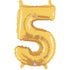 14 INCH | Gold Number Balloons