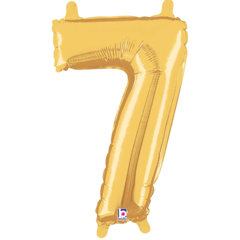 14 INCH | Gold Number Balloons