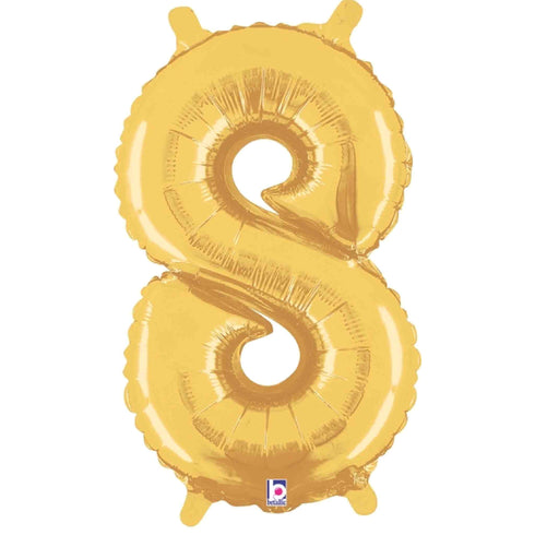 14 INCH | Gold Number Balloons