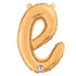 Letter E Script Balloons | Gold | Small 14 Inch