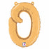 Letter O Script Balloons | Gold | Small 14 Inch