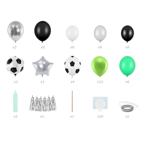 Soccer Ball Balloon Garland Kit