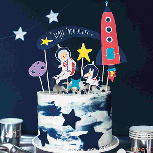 Space Party Cupcake Toppers | Set 7