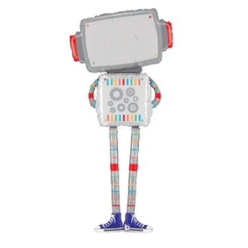 Special Delivery Robot Birthday Balloons | 60 Inch