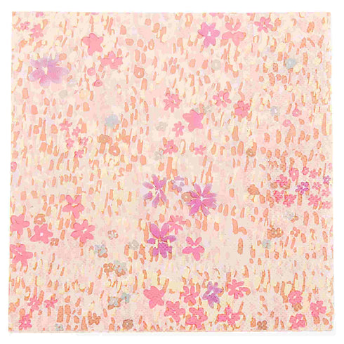 Pink Flower Meadow Paper Napkins | Package 20