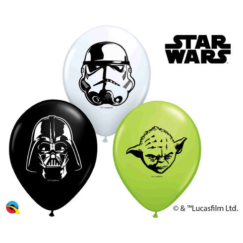 Star Wars Balloons Latex | 5 Inch | Package 12