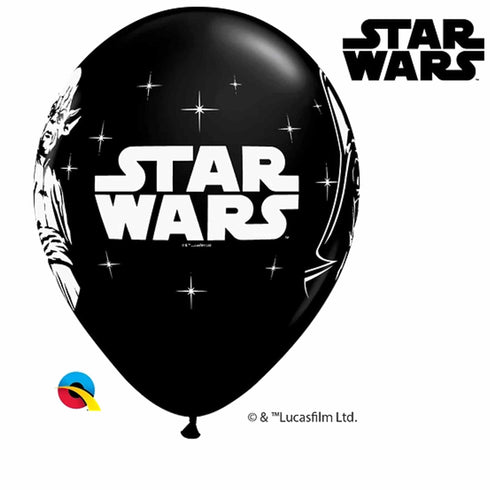 Star Wars Balloons Latex Licensed | 11 INCH | Package 6