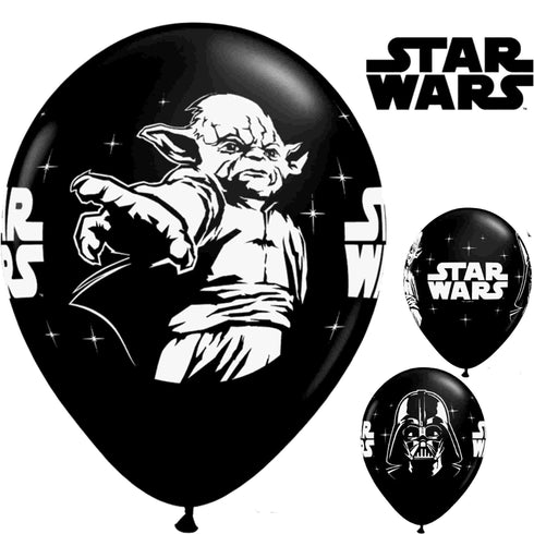 Star Wars Balloons Latex Licensed | 11 INCH | Package 6