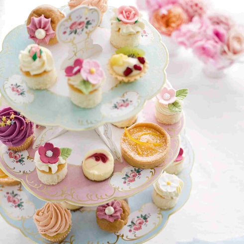 Tea Party Chintz Paper Cake Stand | 3 Tier