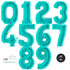 Teal Blue Number 1 Balloons | 40 INCH