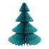 Christmas Pine Tree Honeycomb Decorations | Teal Green