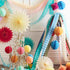 Oval Honeycomb Garland Decorations | Various Colors